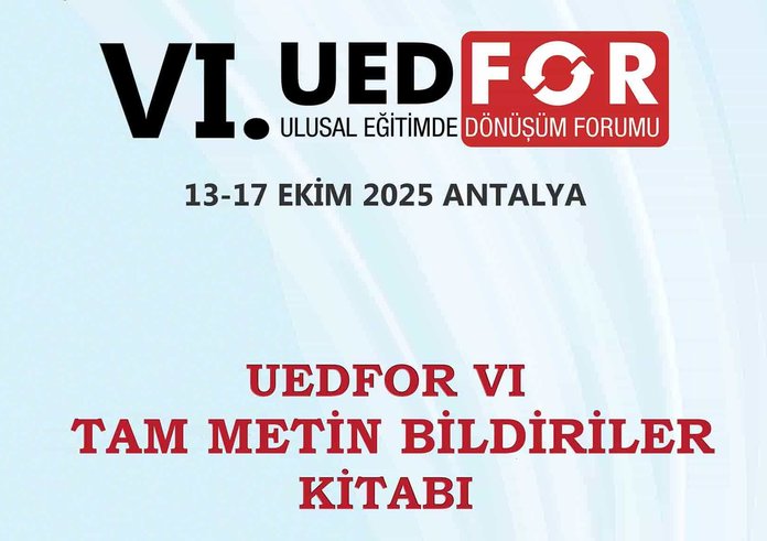 UEDFOR VI TAM METİN BİLDİRİ KİTABI